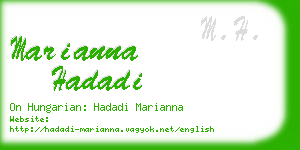 marianna hadadi business card